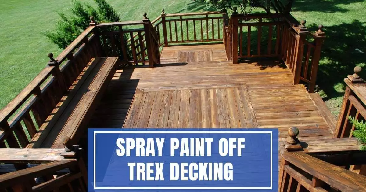 how to get spray paint off trex decking