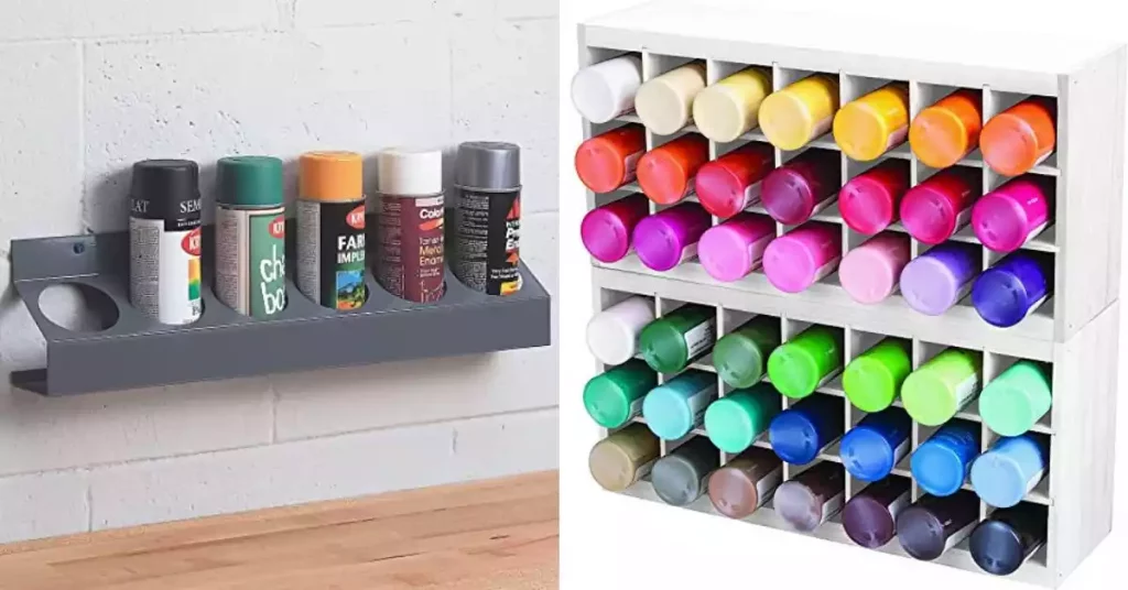 spray paint storage rack